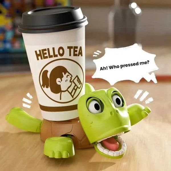 New 3D printed turtle roller coaster cushion fun press pop-up eyes mobile desktop decoration home office gift toy X250422