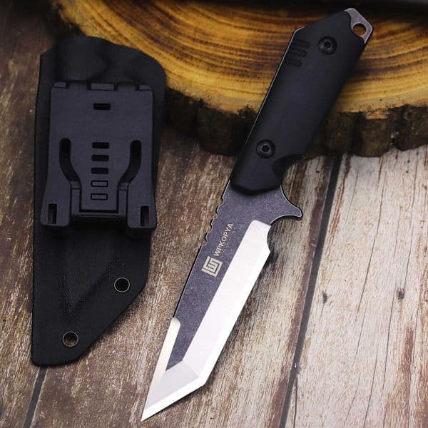 German D2 Outdoor Hunting Straight Knife Bush Tactical Knife+K-Knife Camp Survival Knife EDC Tool KnifeXJ250421