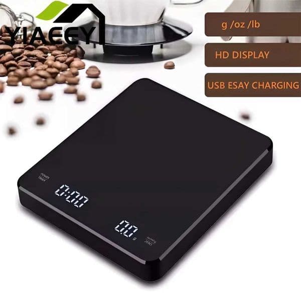 Digital Espresso Coffee Scale with Timer Pour Over Drip Espresso Scale LCD Display 5kg 3kg/01g High Precision Auto Power OffM251122