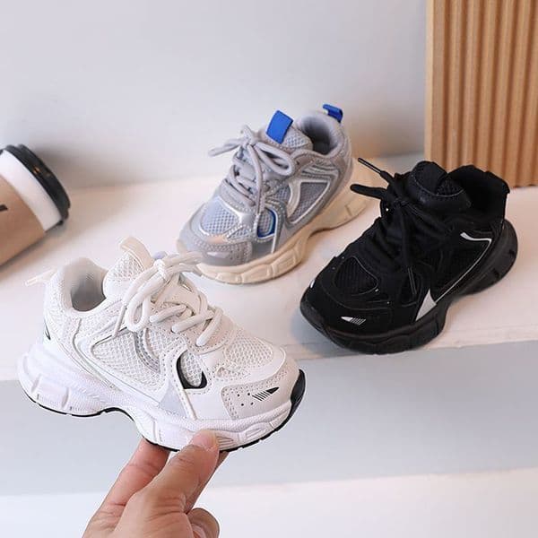 Kids Sport Running With Thick Soles Boys Girls Fashion Versatile Sports Shoes Children Toddler Mesh Tennis Sneakers Sizes US5.5C-US4Y 000243 W260310