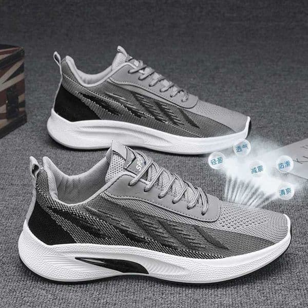 A pair of fashionable and lightweight unisex casual sports shoes suitable for running and hiking for a healthy lifestyle Y250422