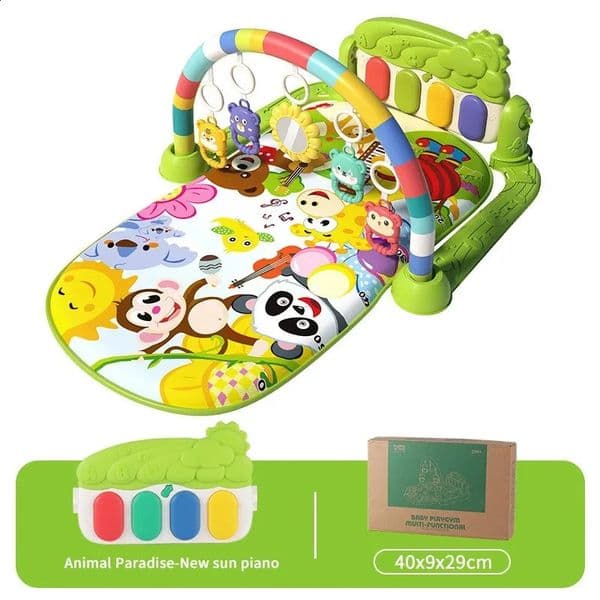 Baby Fitness Frame Floor Mat born Piano Crawling Blanket Pedal Children Play Mat Rack Crawling Blanket Infant Play Rug Gifts 250423