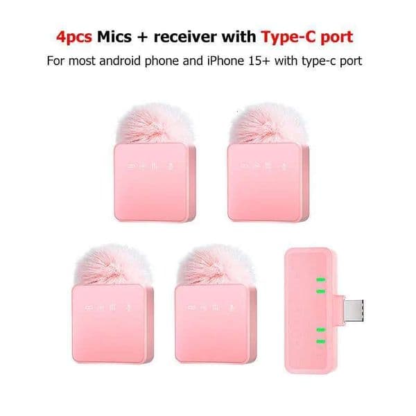 2026 New New Portable Microphone, 1-4 People outdoor To Use Simultaneously, Suitable For Mobile Live Streaming And Video Recording Outdoor Free Shipping Shippin