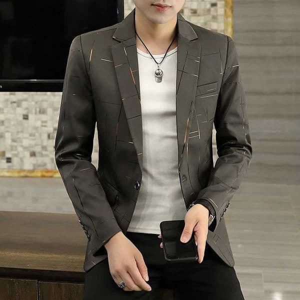 The main promotion for the new explosive gold bar pattern set slim casual one handed comfortable mens clothingXJ250522