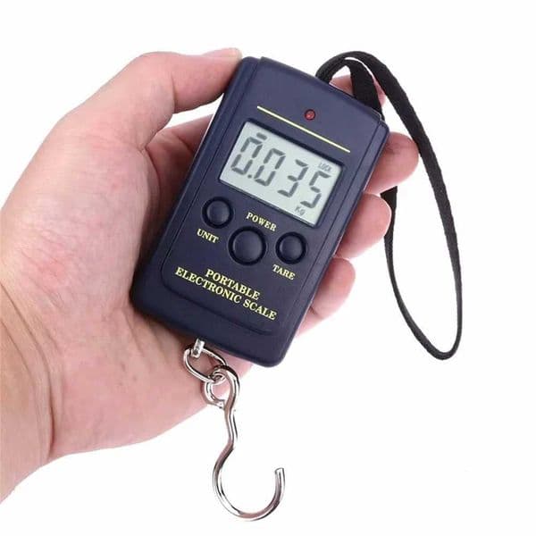 High precision portable hook digital food hunting travel luggage weighing scale electric digital suspension scale 40kg 10gXJ250423