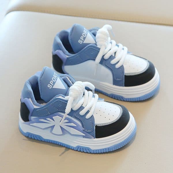 Designer shoes Children s Sports Shoes Spring and Autumn Boys Casual Sneakers High top leisure White Shoes Soft Sole Campus Student Single Shoes