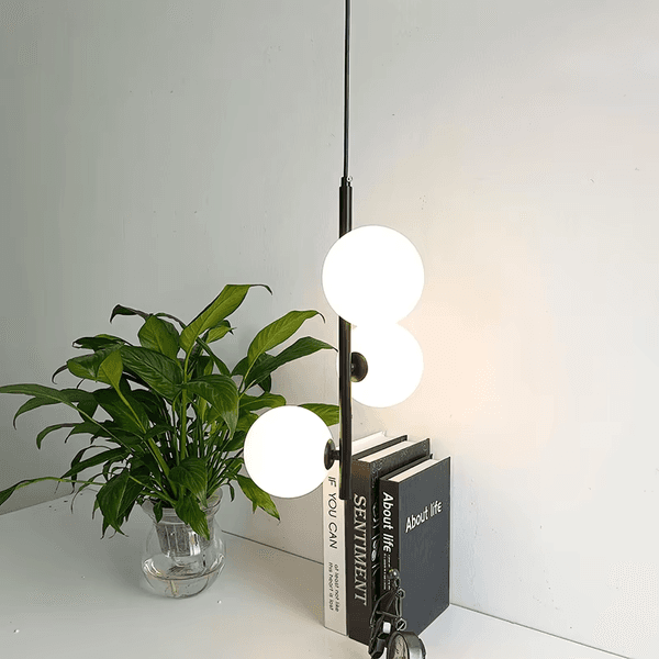 Simple Bedroom Bedside Hanging lamp White Glass ball pendant lights Restaurant Kitchen Island Home Decor Lighting fixture