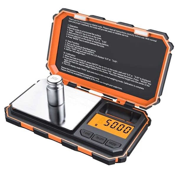 Digital mini scale 200g 0.01g pocket scale with 50g calibrated weight electronic intelligent kitchen scale suitable for food tablet computer jewelryXJ250423