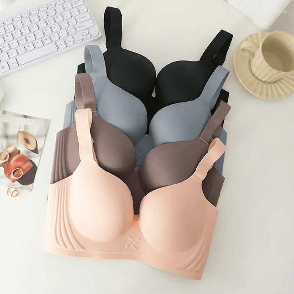 Bras Women Seamless Wireless Underwear Push Up Brasiere Sexy Deep V Bralette Female Thin Invisible Bra Strap Adjustable Lingerie