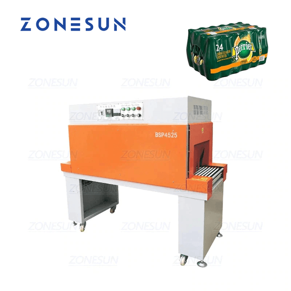 ZONESUN ZS-BSP4525 High-Speed Jet Heat Shrink Film Wrapping Machine Packaging Equipment for Industrial Production Line