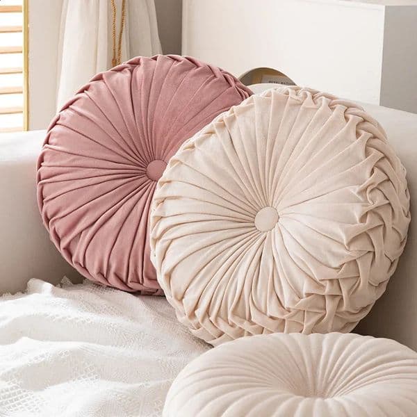 Pumpkin Pillow Round Pillow Pink Cushion Waist Pillow Living Room Sofa B B Decorative Wheel Futon 250424