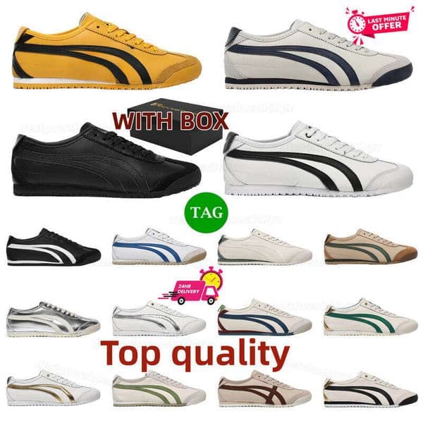 Ascis Designer Shoes Tiger Sneakers Mens Womens Casual Shoes Silver yello Birch Peacoat Tokuten Beige Grass Vintage Leather Lows Outdoor Trainers