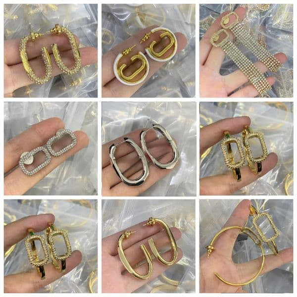 Earrings Designer for Women Designer Earrings Style Studs Classic Earring Steel Silver Letter Women Earrings Fashion Jewelry