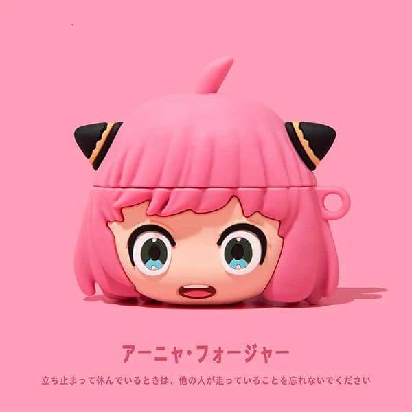 Japanese Cartoon Anime Anya Earphone Case for AirPods 4 2024 Silicone Wireless Heapdhone Cover for AirPods Pro 3 for Airpods 3 2W251124