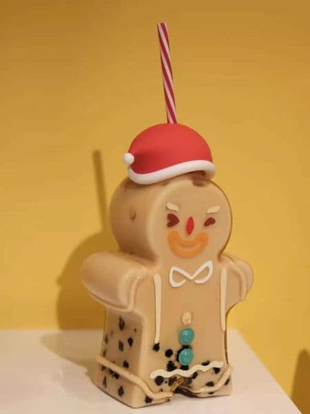 10pcs Cartoon Gingerbread Man Glass Straw Cup Large Capacity Drinking Water Cup Creative Christmas and Birthday Gift X251122