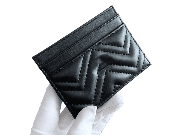 2025 new luxury designer fashion women's card holder bag wallet women's credit card wallet embossed envelope wallet with box dustproof ba — image 1