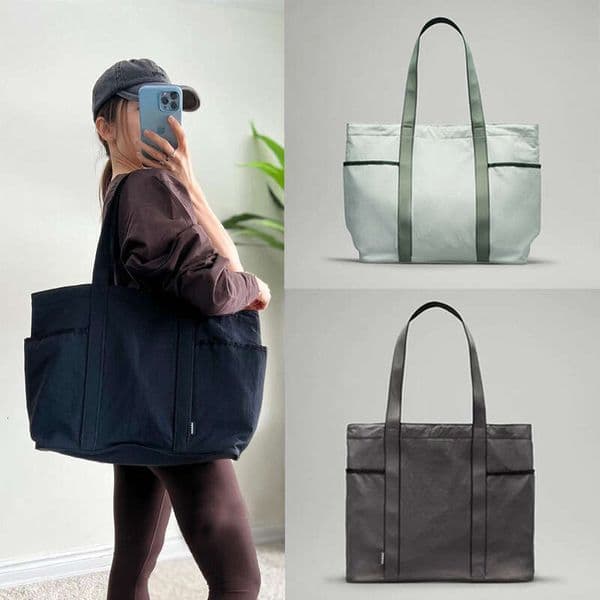 Designer 1u Multiple Pockets Yoga Fitness Canvas Tote Bag Large Capacity And Lightweight Casual Waterproof Leisure Multifunctional Women's Shoulder Bag Handbag