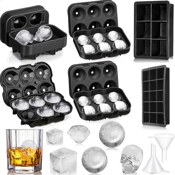 Silicone Easy Release Ice Cube Molds Reusable Ice Cube Tray for Freezer for CocktailWhiskey Silicone Ice Mold 250421