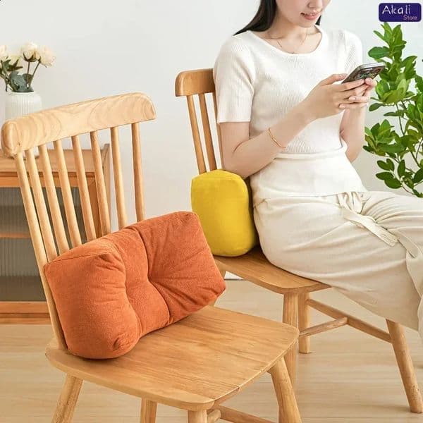 Soft Lumbar Support Pillow Office Chair Cushion Sleeping Neck Pillow Lumbar Support Nap Pillow Home Sofa Decoration 250424