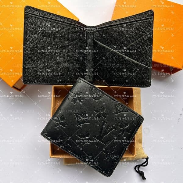 High quality Designers Luxury Genuine Leather Wallets cardholder France Paris plaid style billfold luxurys mens women short wallet High-end Purse Crossbody Bag 86A
