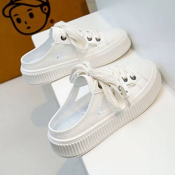 Ddmysports Sandals With Strap Shoes For Women Outside Slides White Woman Slippers Canvas High Quality Trend Waterproof Eva Luxury Shoe Outdoor Shoes