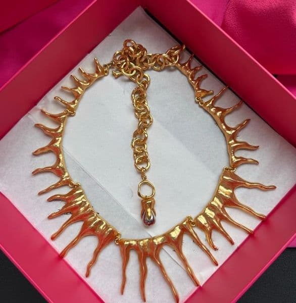 European and American Schiaparelli Gothic style Hiphop Rock Thorn Irregular Choker Necklace for Banquet and Party Wearing