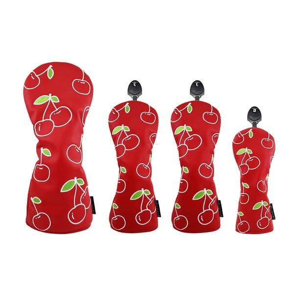 Golf Club Head Covers Comprehensive Fruit Pattern Golf Headcovers PU Leather Waterproof Protector Set For Driver Fairway Hybrid 251112