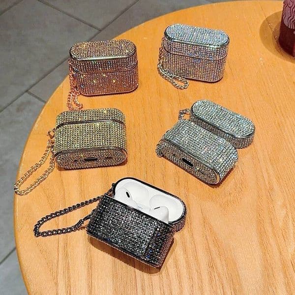 Glitter Bling Protective Accessories For airpod pro case New Luxury Diamond Earphone Case for Airpods Pro & Airpod3 2 1 Cover