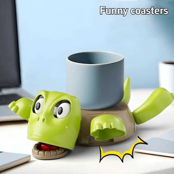 3D printed quirky turtle roller coaster insulated roller coaster decoration stress relief fun roller coaster turtle coaster Bugsy doll cup bottom decoration