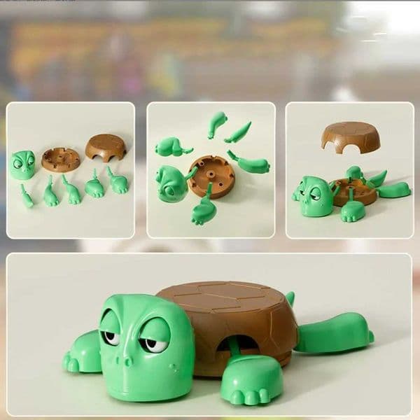 Creative cartoon roller coaster turtle roller coaster creative and fun tabletop decoration turtle press glass decompression toy X250425