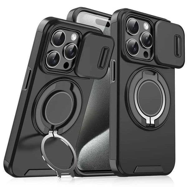 360Rotating Hidden Metal Ring Car Holder Soft TPUHard PC Bumper Phone Case For IPhone 15 Pro Max 13 12 11 14 16 Pro Max PlusM251125