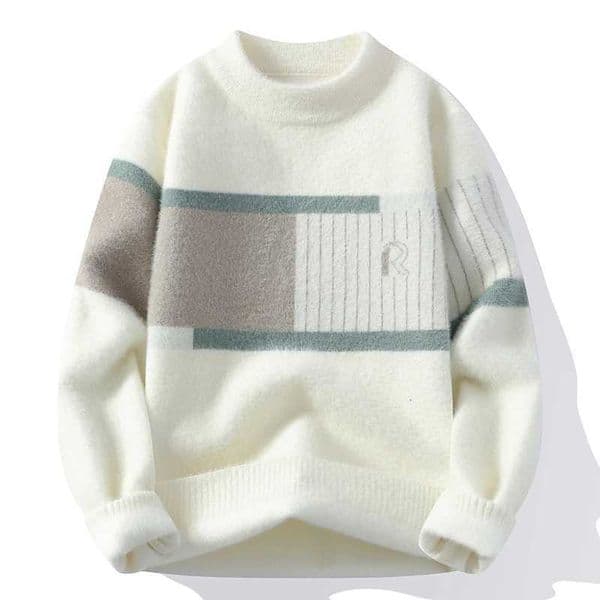 Mens Printed Street Fashion Casual Sweaters 2025 Autumn Winter Slim Fit Men Sweater Thicken Warm Wool Pullovers Full X251125