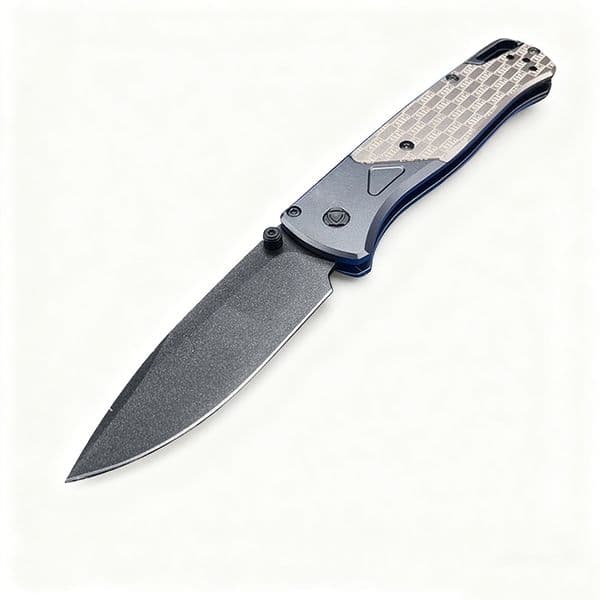 Top Quality BM535 Folding Knife D2 DLC Coating Drop Point Blade Aluminum Alloy Handle Outdoor EDC Pocket Knives with Retail Box