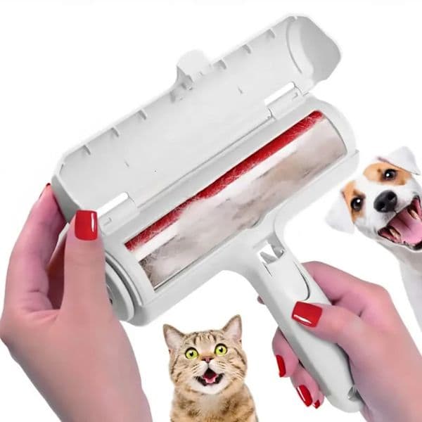 Portable drum pet hair r 2way reusable Lint brush plastic furniture dog and cat surface tool 250425