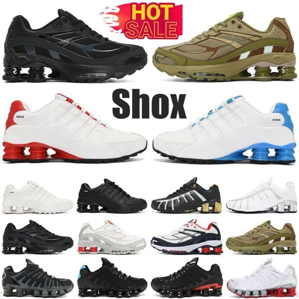 2026 shox tl Designer Mens Running shoes Men Women outdoor trainers Sports Sneakers nz Triple Black White Blue Red Pink Grey Gold Silver ride 2