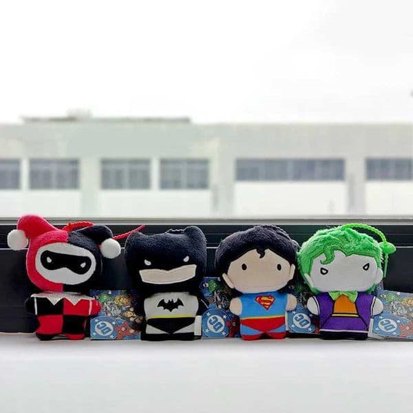 9cm DC Movies Harley Quinn Plush The Joker Toy Soft Keychain Creative cartoon Gift for Christmas Halloween W251125