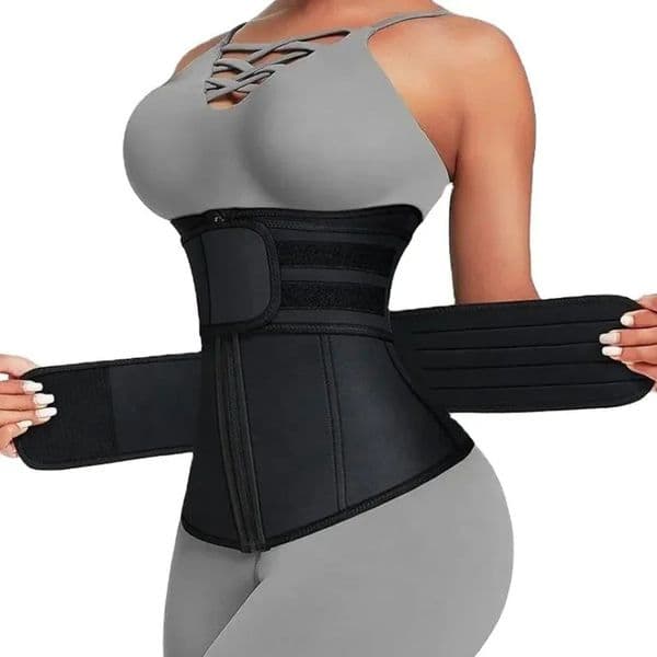 Adjustable Waist Trainer for Women Double Belts Neoprene Corset with Zipper Workout Cincher for Tummy Control Back Support 251118