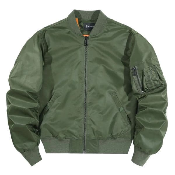 Autumn Winter Mens Flight Jacket Pilot MA1 Cotton Enriched Air Force Style Casual Outerwear Regular Length from Mainland China 251124