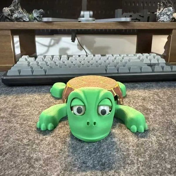 3D printed quirky turtle roller coaster panic turtle insulated roller coaster decoration pressure relief fun Bugsy doll cup base decoration X250425