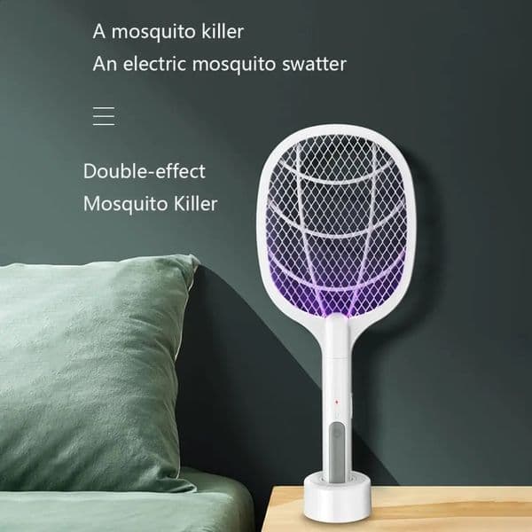 3in1 electric mosquito killer 2500V USB charging angle not adjustable fly bat 250425