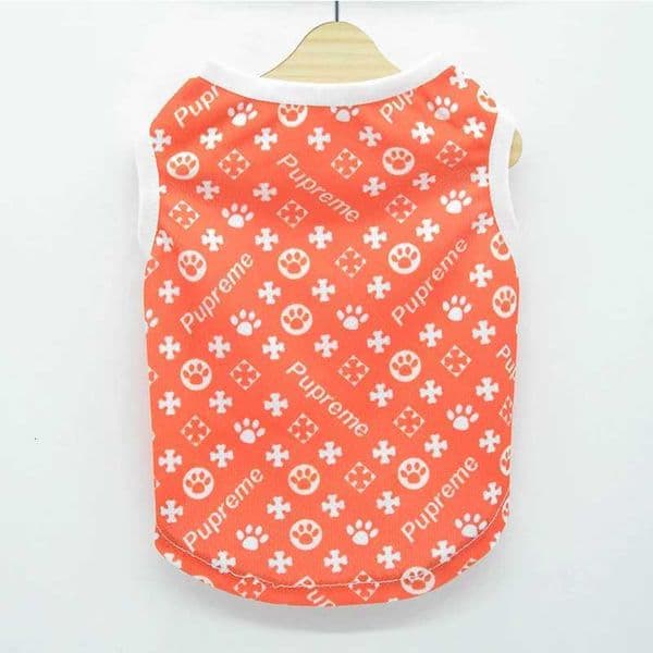 Luxury Summer Paw Pattern Vest Mesh Breathable Womens Dog Pet Clothing Pets Dogs Clothes Mens Dog Cotton T-shirt Luxury Apparel Goods Y251125