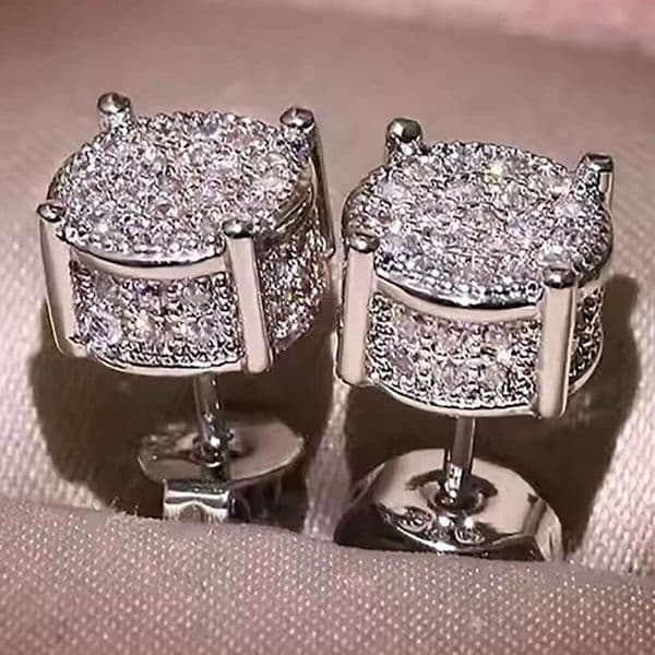 DHcollections Exquisite Women's Wedding Stud Earrings For Daily And Valentine's Day