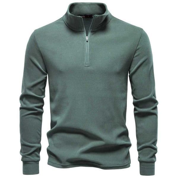AIOPESON New Men Solid Color Zipper Soft Shell Sweatshirt Long Sleeve Breathable Warm Pullover Casual Streetwear Jacket X251125