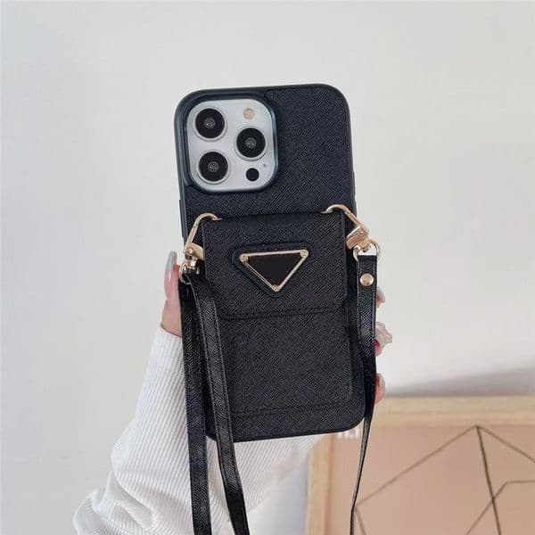 Fashion Crossbody Phone Cases For Phone Luxury Leather Case for galaxy with lanyard R251211