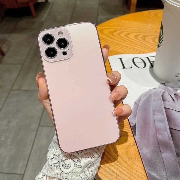 color premium phone case suitable for iPhone 16 15 14 13 promax 12 11 anti fingerprint electroplated PC hard caseM251125
