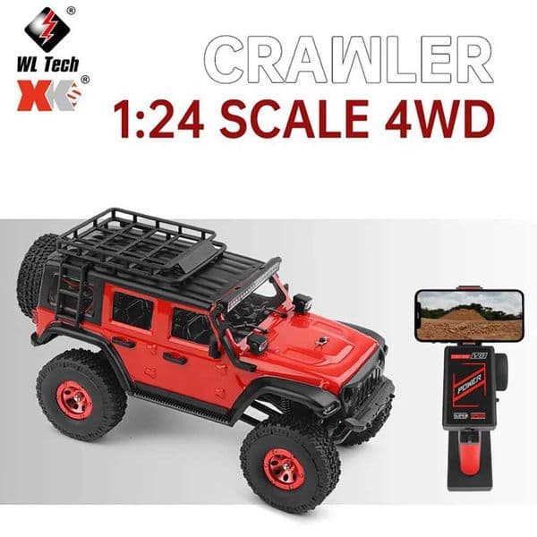 Wltoys 2428 1/24 RC Car 4WD Off-road Electric Crawler 130 Carbon Brush Motor 3KM/H Remote Control Car Toys for Boys AdultsW251125