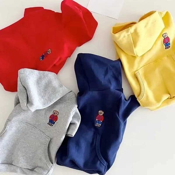 Autumn Thin Dog Hoodies Puppy Sweatshirt Chihuahua French Bulldog Clothing Solid Dog Costume Pet Dog Clothes for Dogs and Cats Y251126