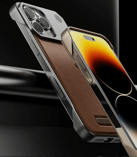 Trendy Retro PU Leather Magnetic Aromatherapy case for iphone 12 13 14 15 16 17Pro Max Mobile Phone Accessories