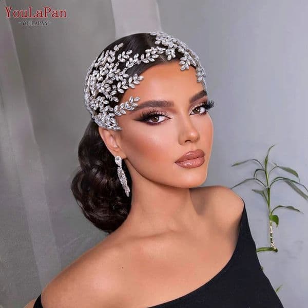 YouLaPan Rhinestone Bridal Headband Tiara Wedding Hair Accessories Bride Headpiece Pageant Headdresses Hair Jewelry HP500 250420