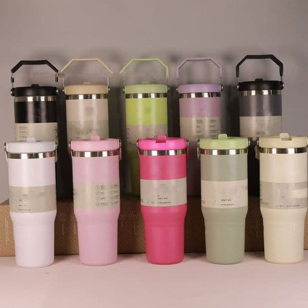 Tumblers 30oz Designer Car Cup Stainless Steel Water Bottle Coffee Mug Cold And Double-layer Insulated Travel Vacuum For Camping Christmas